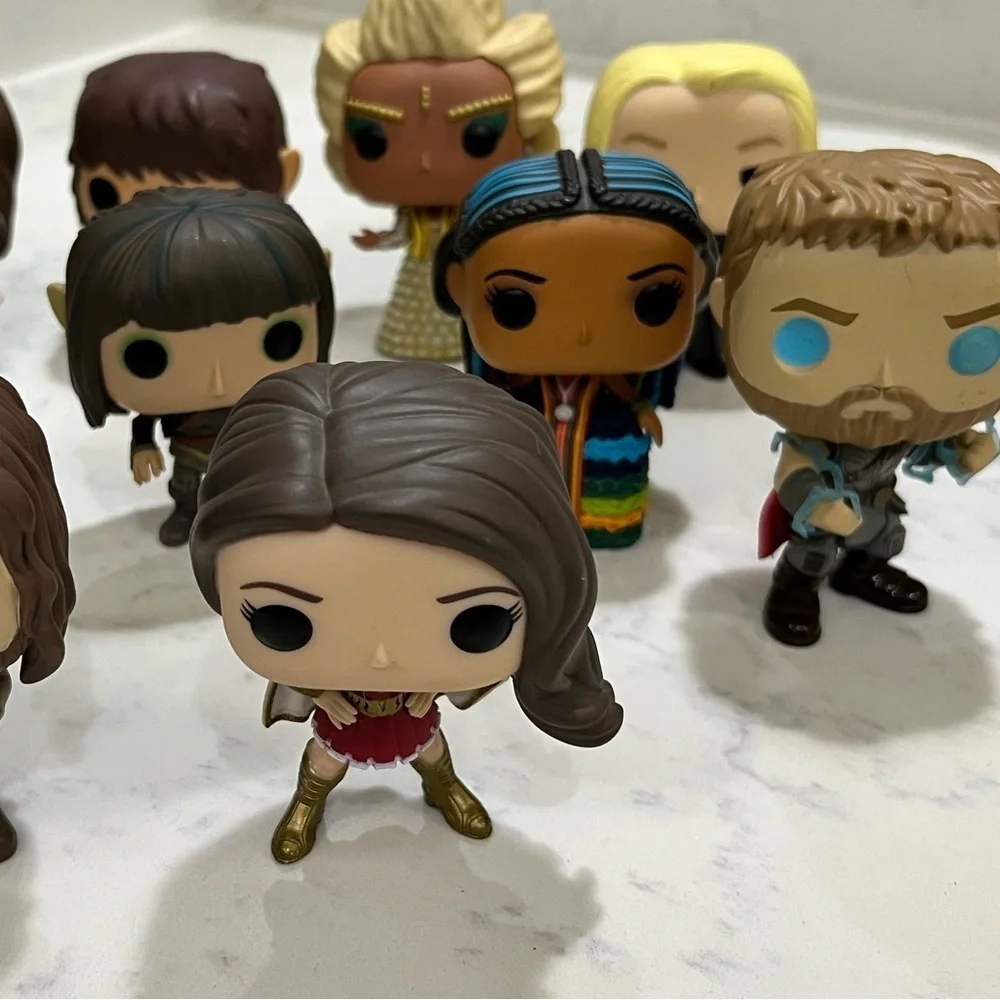 Funko pops! Set of ten funko pops. Collectible Figures